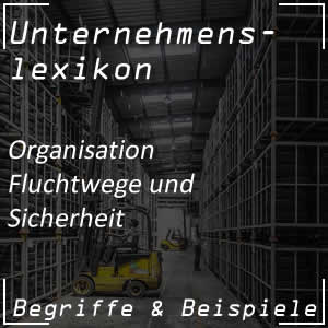 Fluchtwege und Rettungsplan im Unternehmen