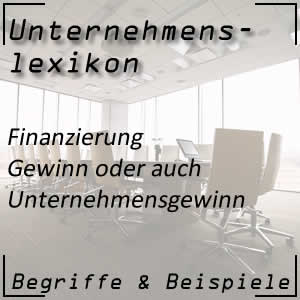 Gewinn im Unternehmen