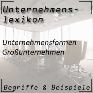 Großunternehmen und seine Bedeutung