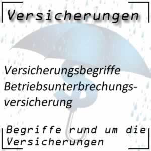 Betriebsunterbrechungsversicherung