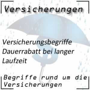 Dauerrabatt bei langen Versicherungen