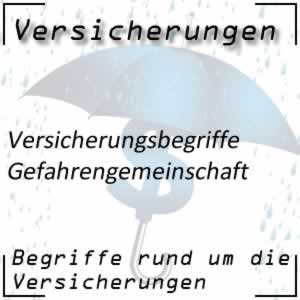 Gefahrengemeinschaft bei der Versicherung