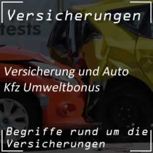 Kfz-Umweltbonus bei Kfz-Versicherung