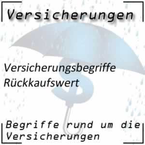 Rückkaufswert bei Versicherung