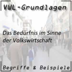 VWL Bedürfnis