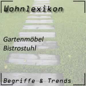 Bistrostuhl für Garten und Terrasse
