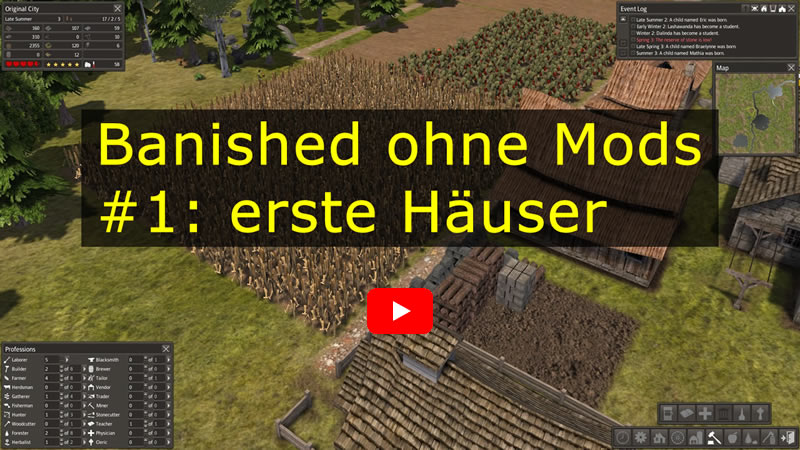 Banished in der Originalversion spielen