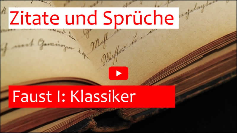 Video: klassische Zitate aus Faust